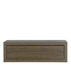 Étagère murale avec tiroir, table de chevet suspendue, chêne tabac, 45x14,3x23,7 cm - Legolo Maxi