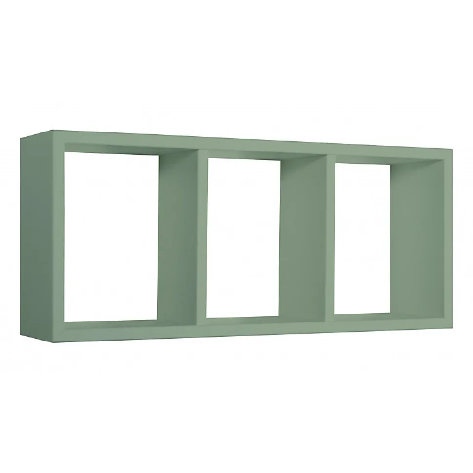 Étagère murale, bibliothèque flottante, étagère murale, vert aigue-marine, 70x30x15,5 cm - Tristano