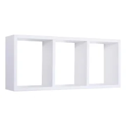 Étagère murale, bibliothèque flottante, étagère murale, blanche, 70 x 30 x 15,5 cm - Tristano