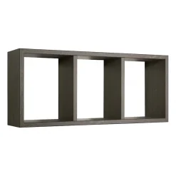 Étagère murale, bibliothèque flottante, étagère murale, chêne foncé, 70x30x15,5 cm - Tristano