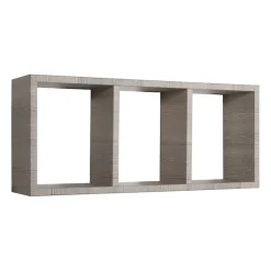 Étagère murale, bibliothèque flottante, étagère murale, chêne moka, 70x30x15,5 cm - Tristano