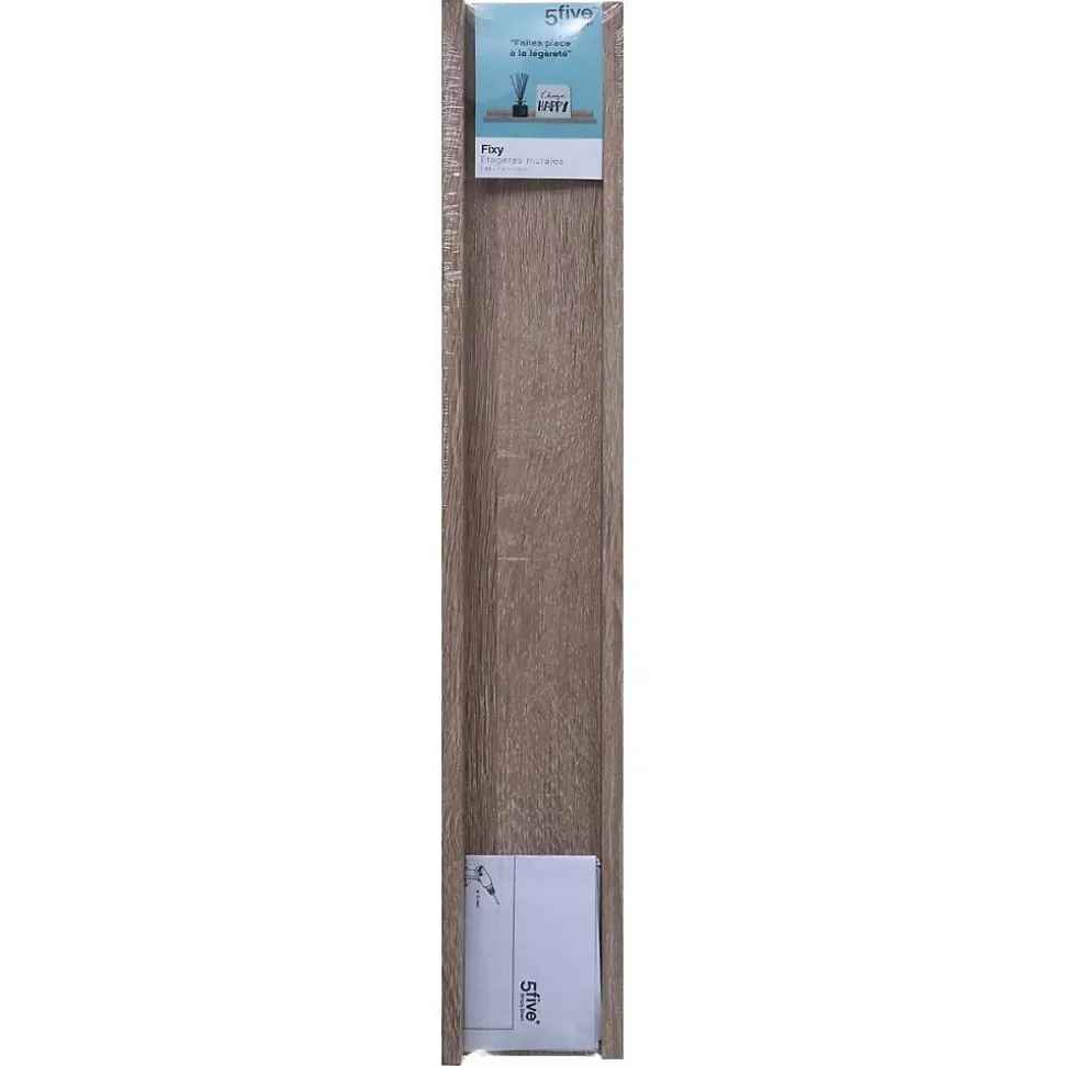 Étagère murale 58cm - Effet chêne naturel Fixy - 5Five