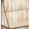 Étagère murale Cosy - corde et métal - 48x40 cm - Atmosphera