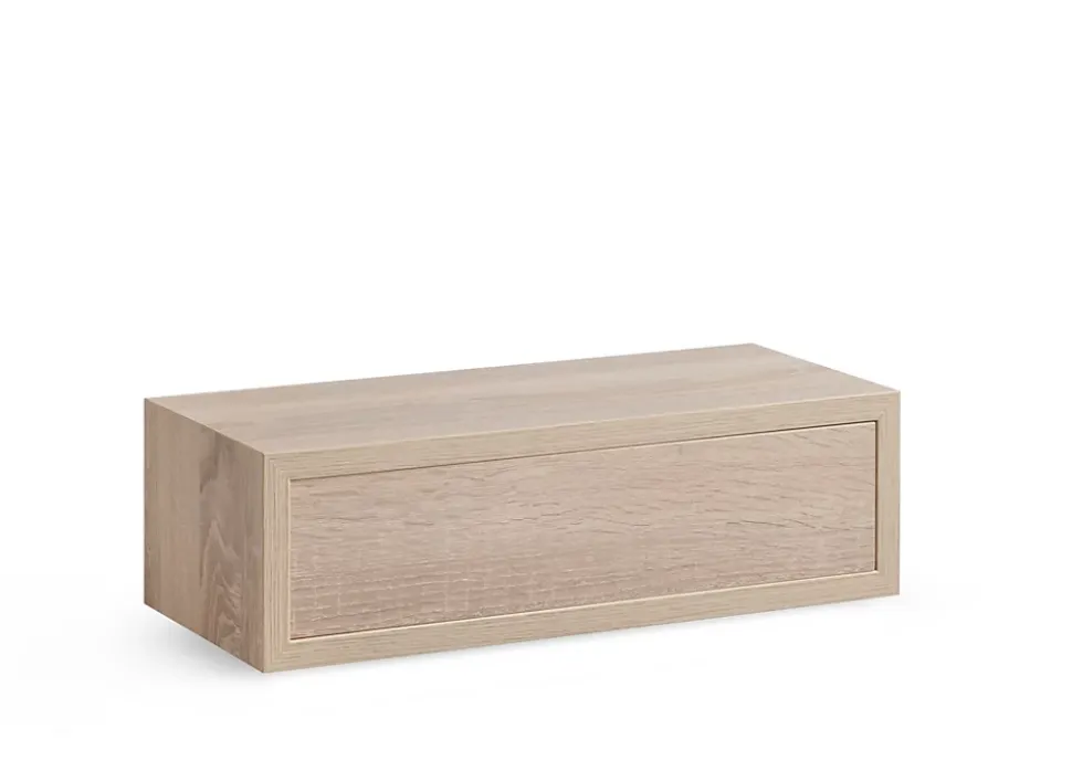 Étagère murale cube chêne sonoma Hendrix L.45 x P.19,5 x H.13,5 cm Format