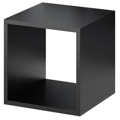 Étagère murale cube GoodHome Rigga noir L. 30 cm