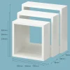 Étagère murale cube modulable Rigga Form, blanc vendue par 3 pièces