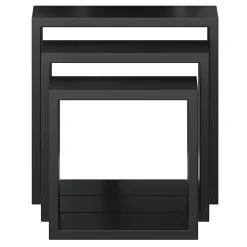 Étagère murale cube modulable Rigga Form, noir vendue par 3 pièces