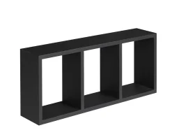 Étagère murale cube noir Triade L.70 x P.15 x H.30 cm Format