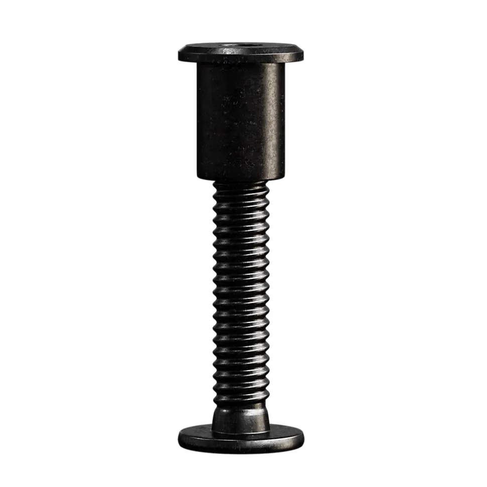 Étagère murale en aluminium noir mat GoodHome Caraway L.60 x H.36 cm