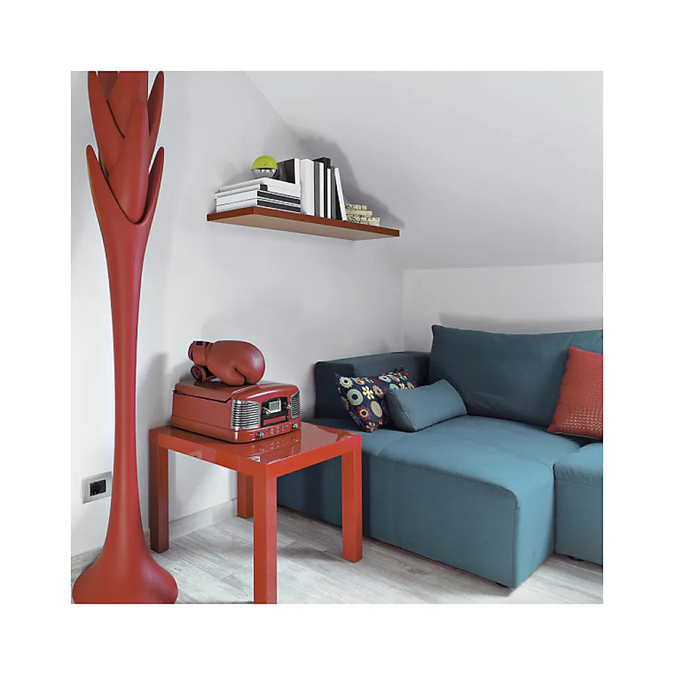 Étagère murale en bois, chêne tabac, 56x23,7x2,3 cm - Smart