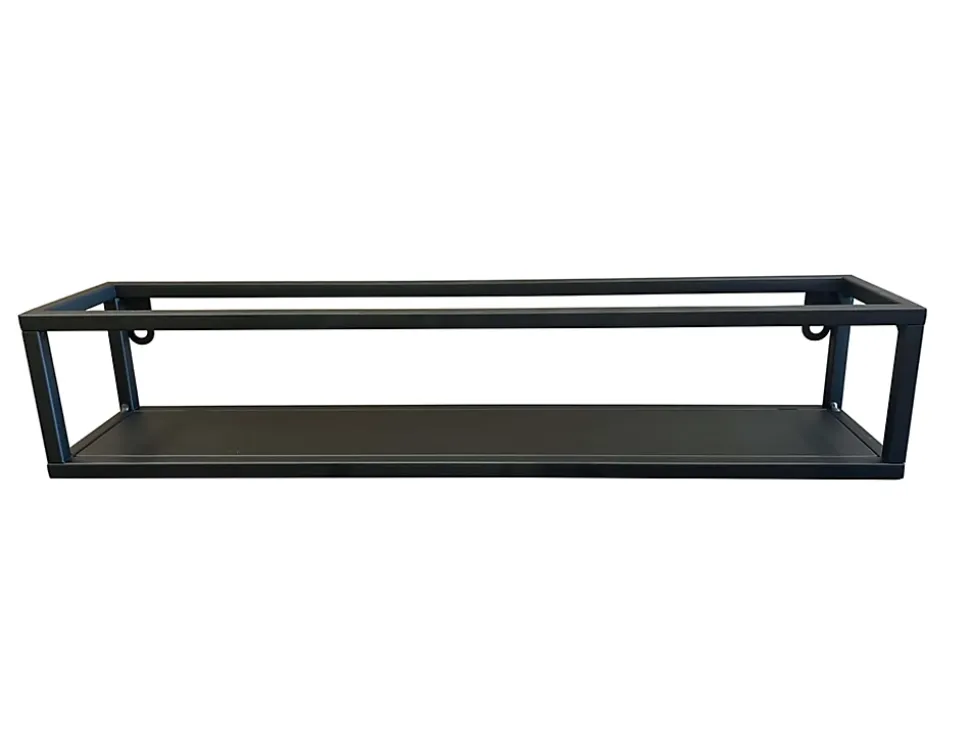 Étagère murale en métal noir L.50 x H.20 cm Ariane