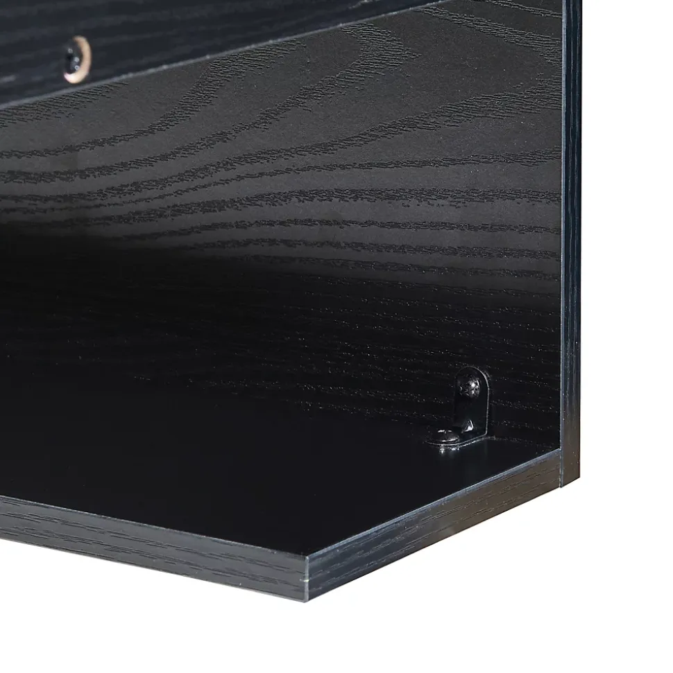 Étagère murale Gauldal 57 x 30 x 32 cm noir en.casa