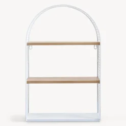 Étagère murale Jäller 53 x 35 x 14 cm blanc en.casa