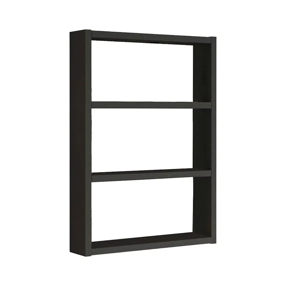 Étagère murale Krosa, Étagère, Tablette murale, Rayonnage polyvalent, 43x9h60 cm, Noir