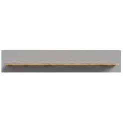 Étagère murale L160 cm revêtement décor chêne et gris clair - ANTIBES