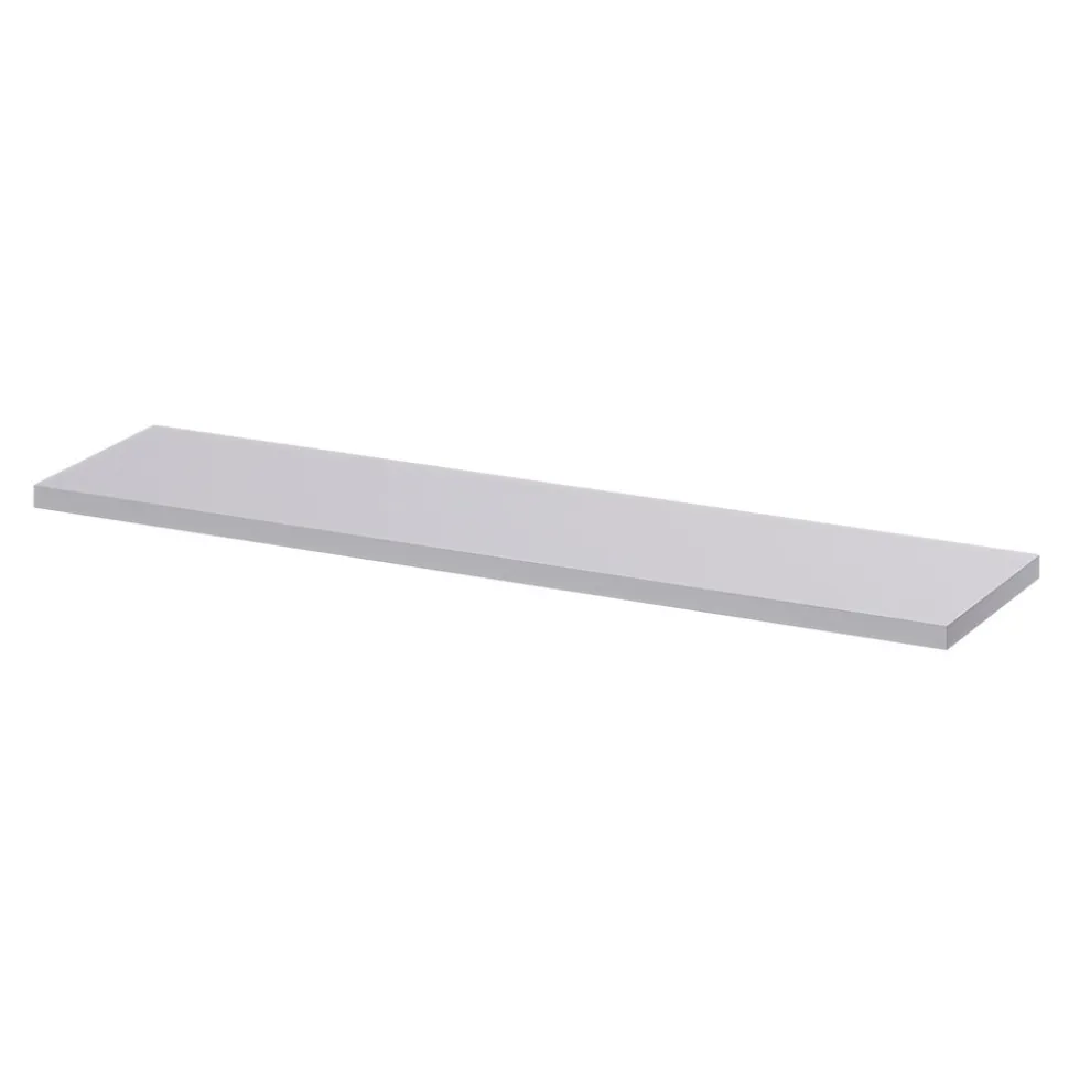Étagère murale modulable 10 tablettes et 6 échelles effet argenté GoodHome Rigga H. 129 x L. 140 x P. 19 cm
