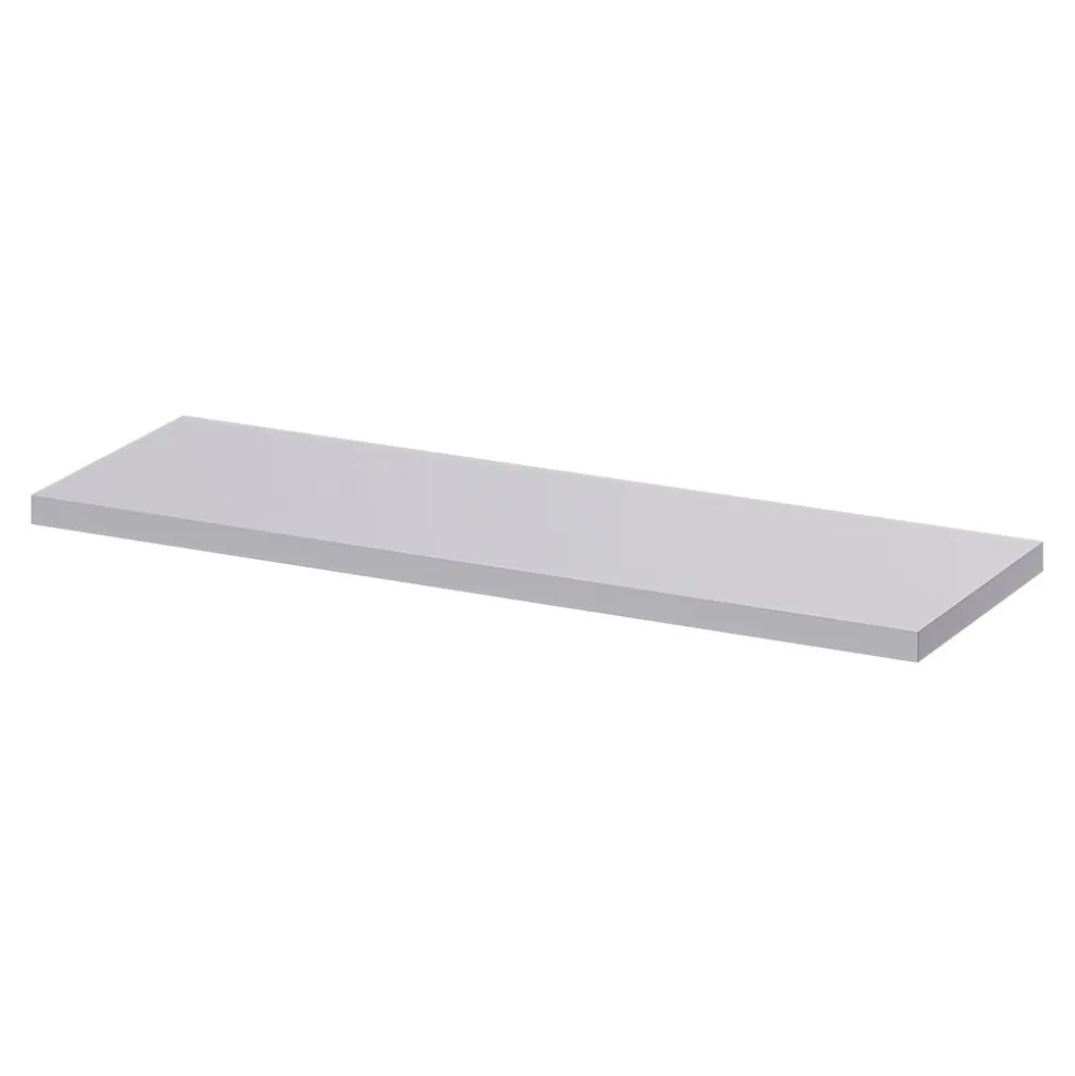 Étagère murale modulable 10 tablettes et 6 échelles effet argenté GoodHome Rigga H. 129 x L. 140 x P. 19 cm