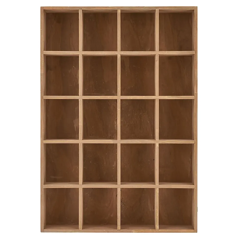 Étagère Murale Moss en Pin Naturel - Design Élégant 44 x 10 x 63 cm