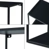 Étagère murale Notodden acier 90 x 25 x 35 cm noir en.casa