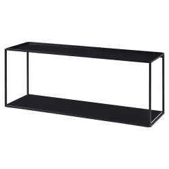 Étagère murale Notodden acier 90 x 25 x 35 cm noir en.casa