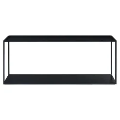 Étagère murale Notodden acier 90 x 25 x 35 cm noir en.casa