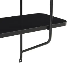 Étagère murale Oestfold 100 x 80 x 21 cm noir en.casa