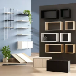 Étagère murale rectangulaire GoodHome Rigga effet chêne L. 60 cm