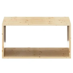 Étagère murale rectangulaire en pin massif GoodHome Rigga L. 60 cm