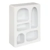 Étagère murale Rivi - bois - blanche - 45x65 cm - Atmosphera