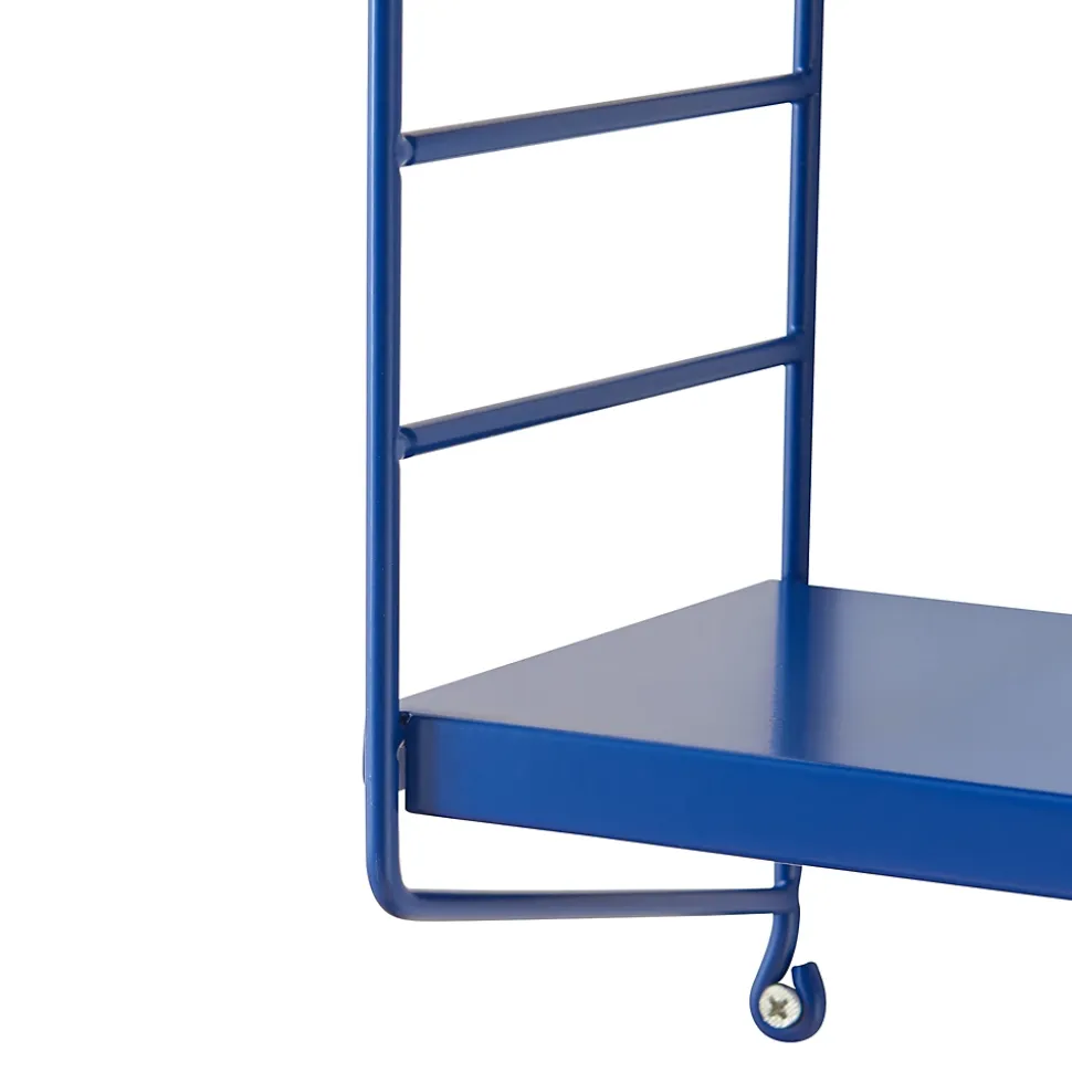 Étagère murale Strängnäs à 3 niveaux modulables 50 x 60 x 15 cm bleu en.casa