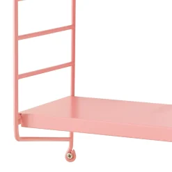 Étagère murale Strängnäs à 3 niveaux modulables 50 x 60 x 15 cm rose en.casa