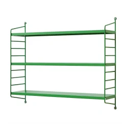 Étagère murale Strängnäs acier 50 x 60 x 15 cm vert pomme en.casa