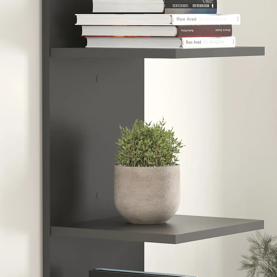 Étagère murale Surahammar 180 x 35 x 32 cm noir en.casa