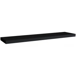 Étagère murale, étagère alvéolée, étagère en bois, étagère murale, noire, 100x25x3,8 cm - Minerva