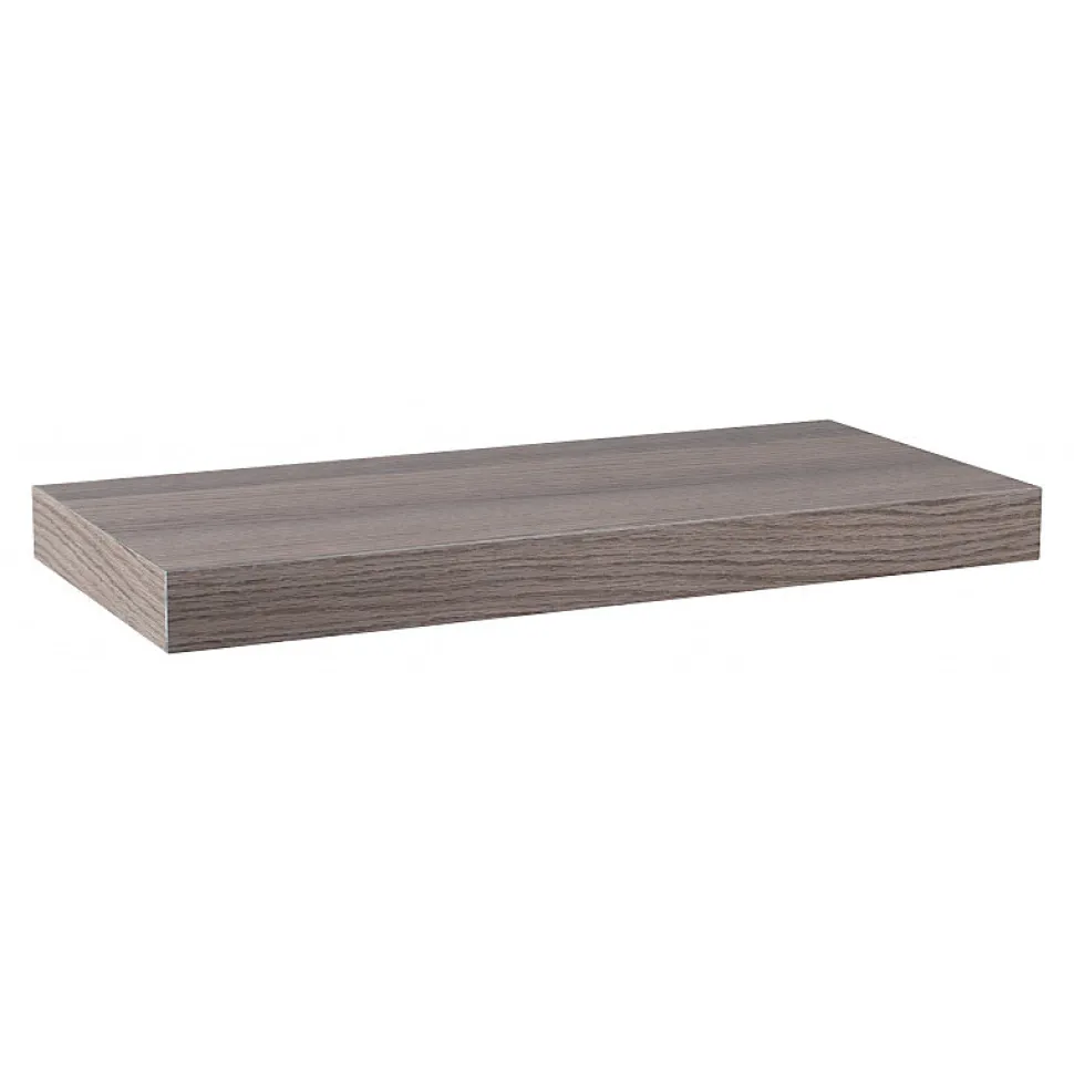 Étagère murale, étagère alvéolée, étagère en bois, étagère murale, noyer gris, 50x23x3,8 cm - Minerva