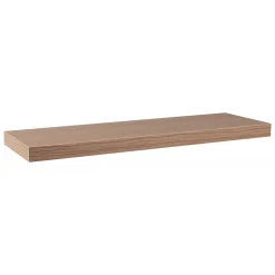 Étagère murale, étagère alvéolée, étagère en bois, étagère murale, noyer Canaletto, 75x23x3,8 cm - Minerva
