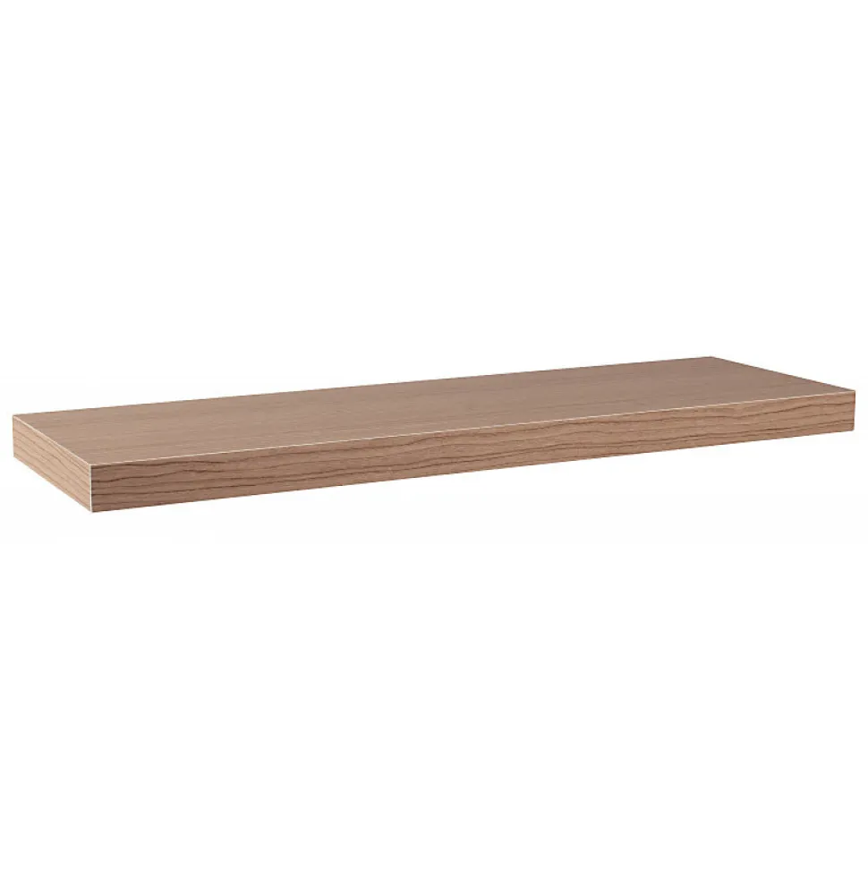 Étagère murale, étagère alvéolée, étagère en bois, étagère murale, noyer Canaletto, 75x23x3,8 cm - Minerva