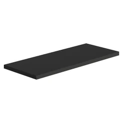 Étagère murale, étagère en bois, étagère murale, noire, 56x23,7x2,3 cm - Smart
