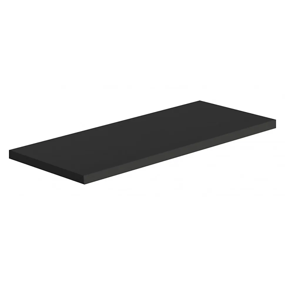 Étagère murale, étagère en bois, étagère murale, noire, 56x23,7x2,3 cm - Smart