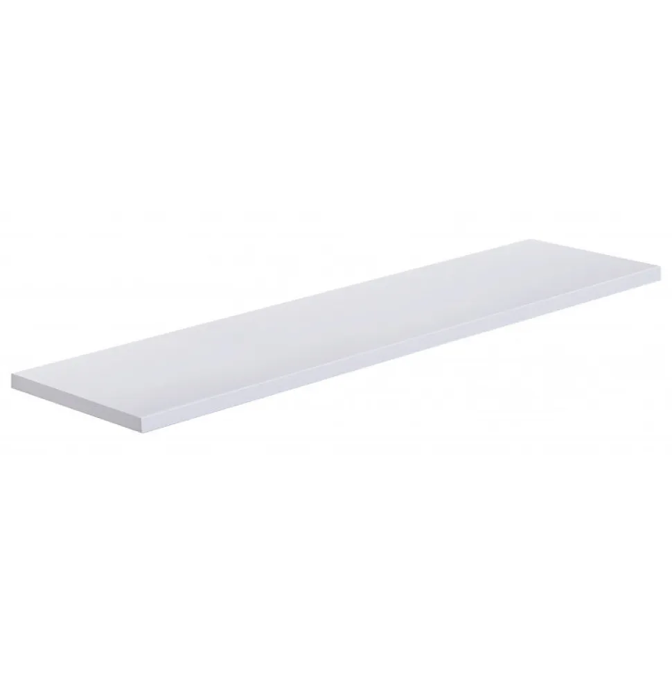 Étagère murale, étagère en bois, étagère murale, blanche, 96x23,7x2,3 cm - Smart