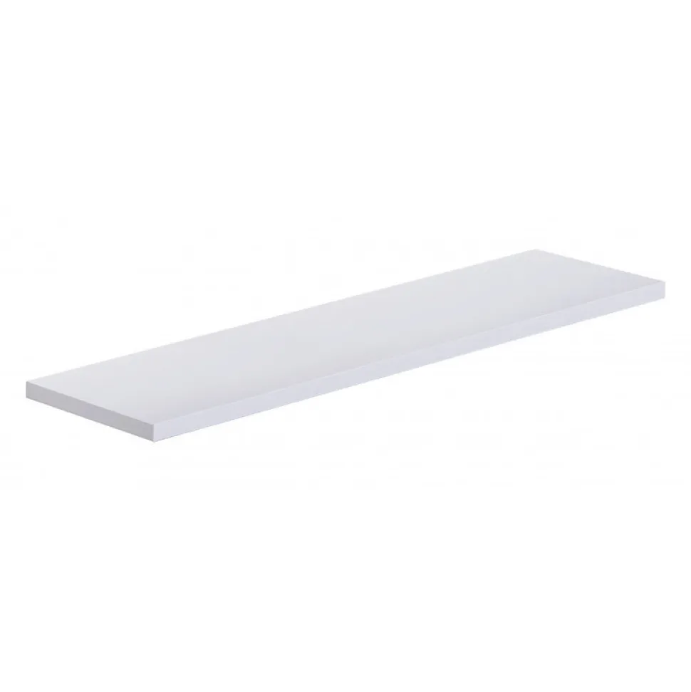 Étagère murale, étagère en bois, étagère murale, blanche, 56x15,5x1,8 cm - Smart