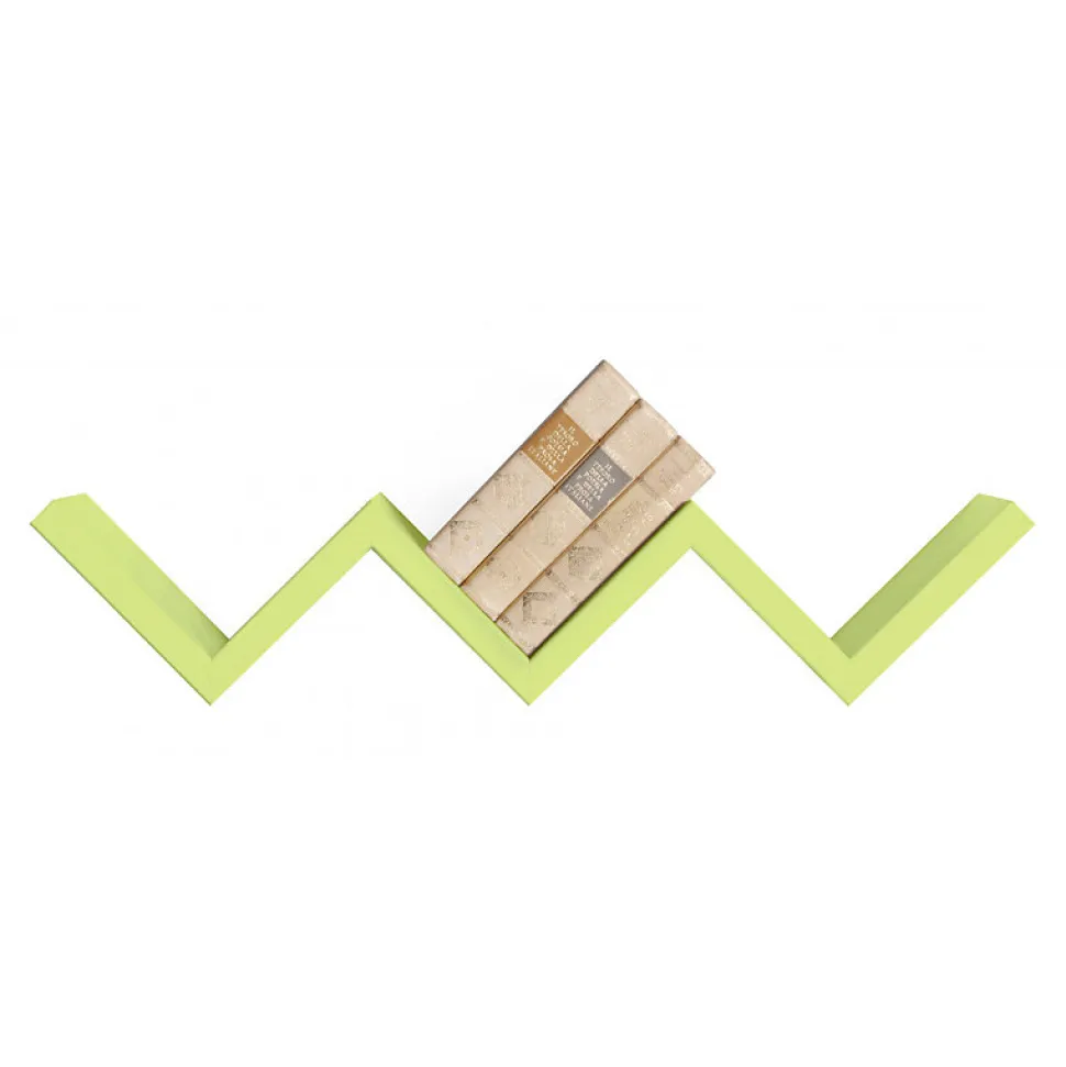Étagère murale, étagère pour chambre d'enfant, étagère murale, verte, 57x11x15,5 cm - Saetta