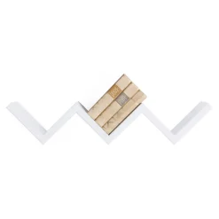 Étagère murale, étagère pour chambre d'enfant, étagère murale, blanche, 57x11x15,5 cm - Saetta