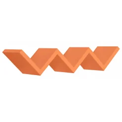 Étagère murale, étagère pour chambre d'enfant, orange, 57x11x15,5 cm - Saetta