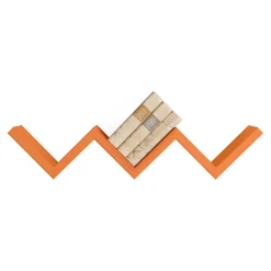 Étagère murale, étagère pour chambre d'enfant, orange, 57x11x15,5 cm - Saetta
