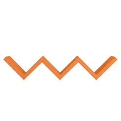 Étagère murale, étagère pour chambre d'enfant, orange, 57x11x15,5 cm - Saetta
