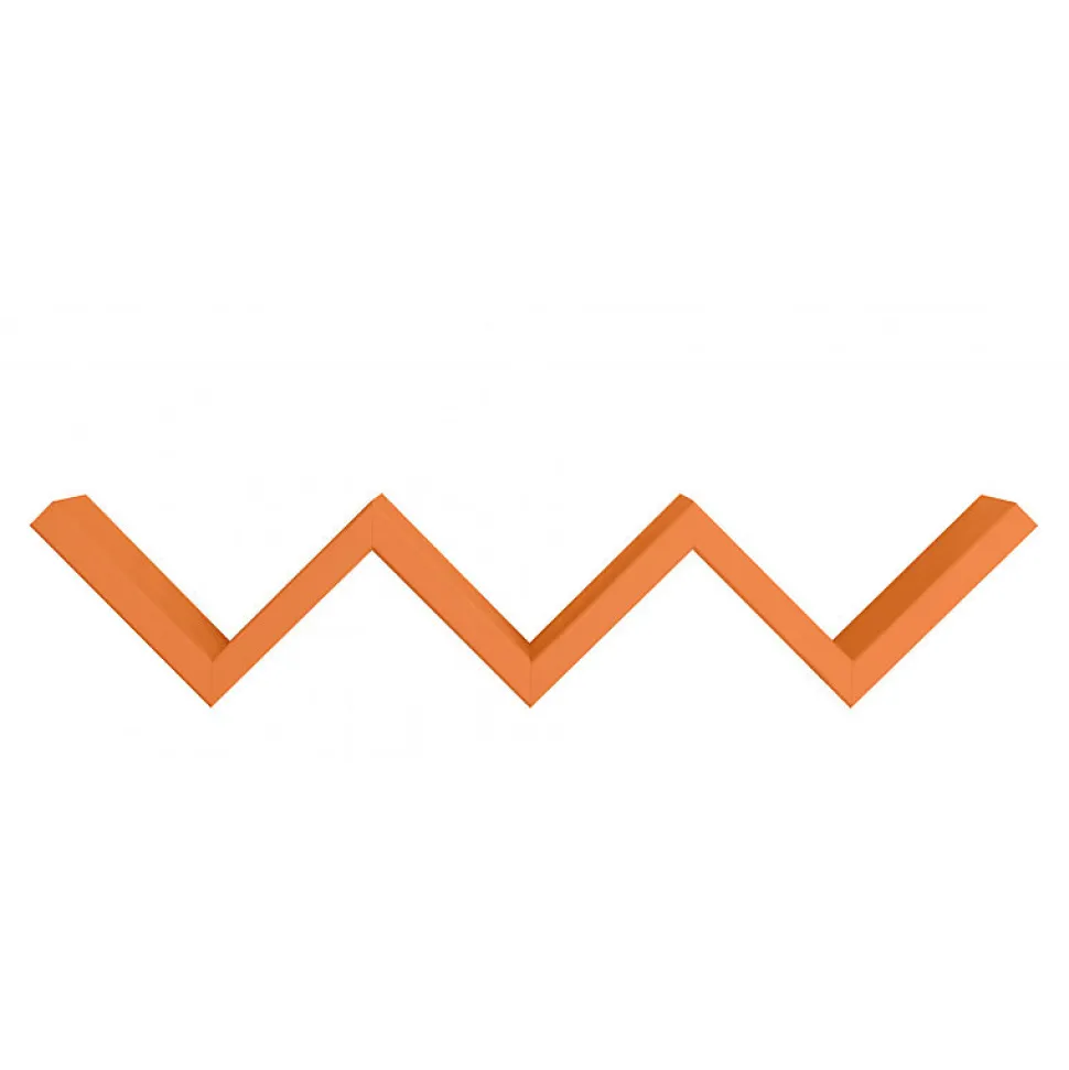 Étagère murale, étagère pour chambre d'enfant, orange, 57x11x15,5 cm - Saetta