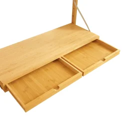 Étagère murale Tingvoll bambou 176 x 147 x 34 cm naturel en.casa