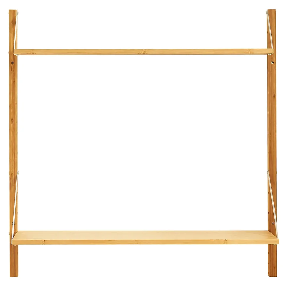 Étagère murale Tingvoll bambou 85 x 85 x 25 cm naturel en.casa