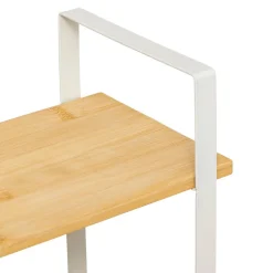 Étagère Ordera 2 niveaux avec bac de rangement en bambou - Beige- 5five